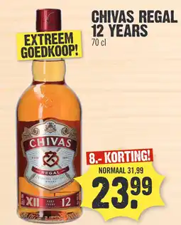 Super Dirck 3 CHIVAS REGAL 12 YEARS aanbieding