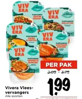 Vomar Voordeelmarkt Vivera Vleesvervangers aanbieding