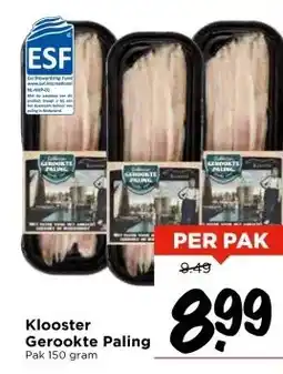 Vomar Voordeelmarkt Klooster Gerookte Paling aanbieding