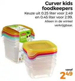 Trekpleister Curver kids foodkeepers aanbieding