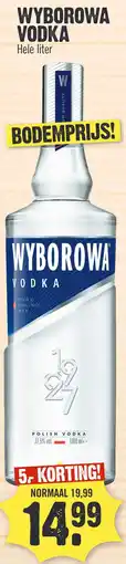 Super Dirck 3 WYBOROWA VODKA aanbieding