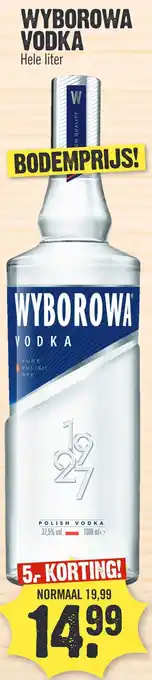 Super Dirck 3 WYBOROWA VODKA aanbieding