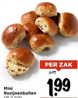 Vomar Voordeelmarkt Mini Rozijnenbollen aanbieding