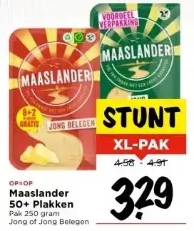 Vomar Voordeelmarkt Maaslander 50+ Plakken aanbieding