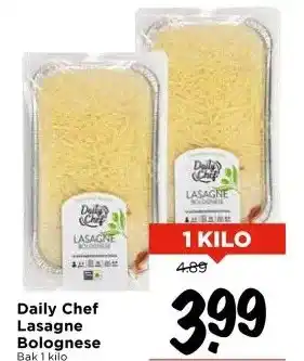 Vomar Voordeelmarkt Daily Chef Lasagne Bolognese aanbieding