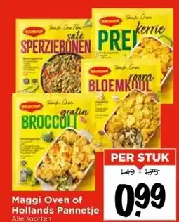 Vomar Voordeelmarkt Maggi Oven of Hollands Pannetje aanbieding