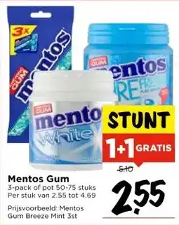 Vomar Voordeelmarkt Mentos Gum aanbieding