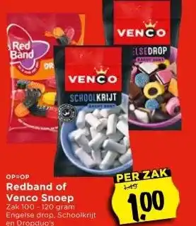 Vomar Voordeelmarkt Redband of Venco Snoep aanbieding