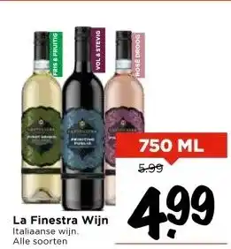 Vomar Voordeelmarkt La Finestra Wijn aanbieding