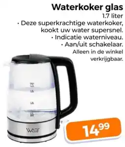 Trekpleister Waterkoker glas aanbieding