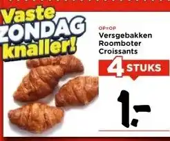 Vomar Voordeelmarkt Versgebakken Roomboter Croissants aanbieding