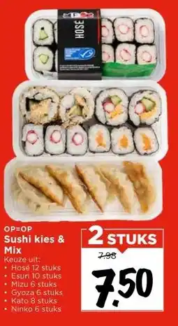 Vomar Voordeelmarkt Sushi kies & Mix aanbieding