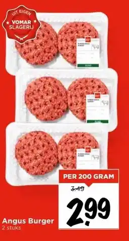 Vomar Voordeelmarkt Angus Burger aanbieding