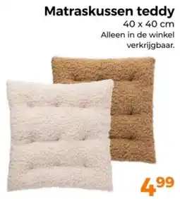 Trekpleister Matraskussen teddy aanbieding