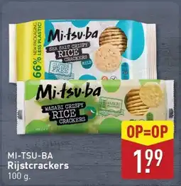 ALDI MI-TSU-BA Rijstcrackers aanbieding