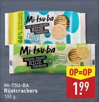 ALDI MI-TSU-BA Rijstcrackers aanbieding