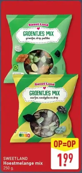 ALDI Sweet-land hoestmelange mix aanbieding
