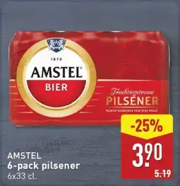 ALDI AMSTEL 6-pack pilsener aanbieding