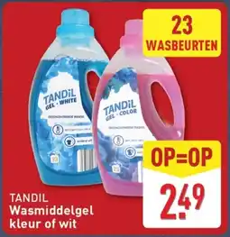 ALDI Tandil Wasmiddelgel kleur of wit aanbieding