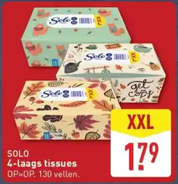 ALDI Solo 4-laags tissues XXL aanbieding