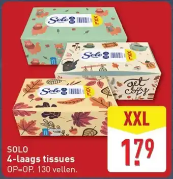 ALDI Solo 4-laags tissues XXL aanbieding