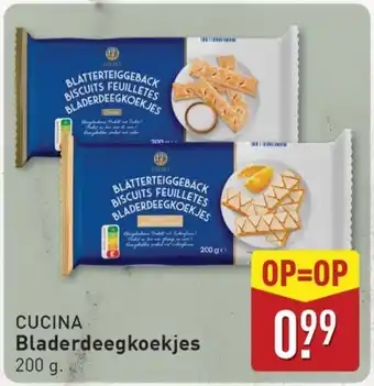 ALDI Cucina Bladerdeegkoekjes aanbieding