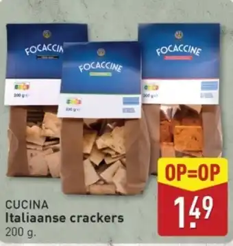ALDI Cucina Italiaanse crackers aanbieding