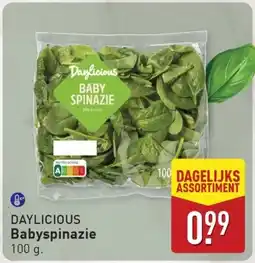 ALDI Daylicious babyspinazie aanbieding