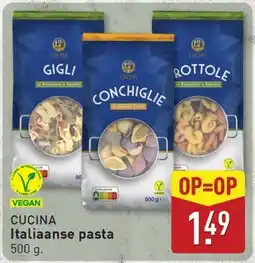 ALDI Cucina Italiaanse pasta aanbieding