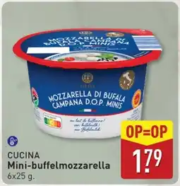 ALDI Cucina Mini-buffelmozzarella aanbieding