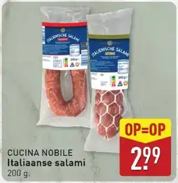 ALDI CUCINA NOBILE Italiaanse salami aanbieding