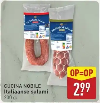 ALDI CUCINA NOBILE Italiaanse salami aanbieding