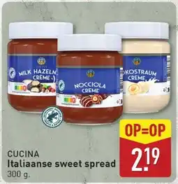ALDI Cucina Italiaanse sweet spread aanbieding