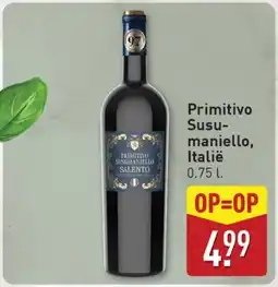ALDI Primitivo Susu maniello, Italië aanbieding