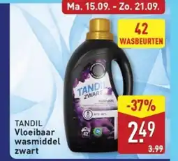 ALDI Tandil vloeibaar wasmiddel zwart aanbieding