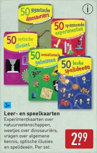 ALDI Leer- en speelkaarten aanbieding