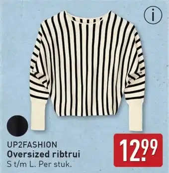 ALDI Up2fashion oversized ribtrui aanbieding