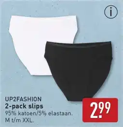 ALDI Up2fashion 2-pack slips aanbieding