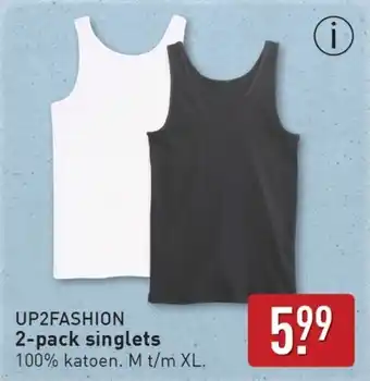 ALDI Up2fashion 2-pack singlets aanbieding