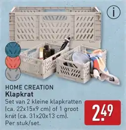 ALDI Home creation klapkrat aanbieding