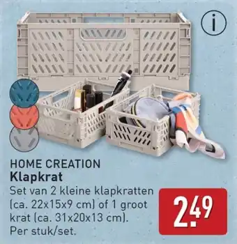 ALDI Home creation klapkrat aanbieding