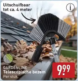 ALDI Gardenline telescopische bezem aanbieding