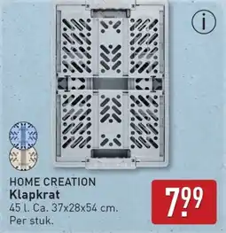 ALDI Home creation klapkrat aanbieding