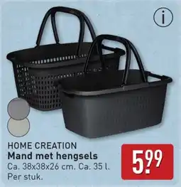 ALDI Home creation mand met hengsels aanbieding