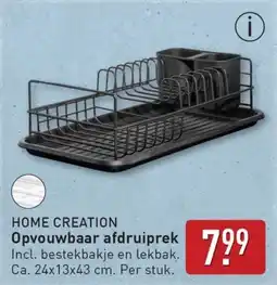 ALDI Home creation opvouwbaar afdruiprek aanbieding