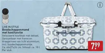 ALDI Live in style boodschappenmand met koelfunctie aanbieding