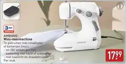 ALDI Ambiano mini-naaimachine aanbieding