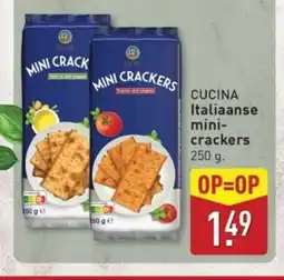 ALDI Cucina italiaanse mini crackers aanbieding