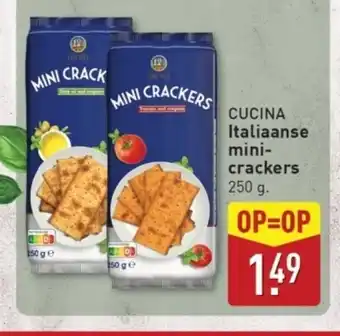 ALDI Cucina italiaanse mini crackers aanbieding