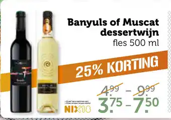 Coop Banyuls of Muscat dessertwijn 500ml aanbieding